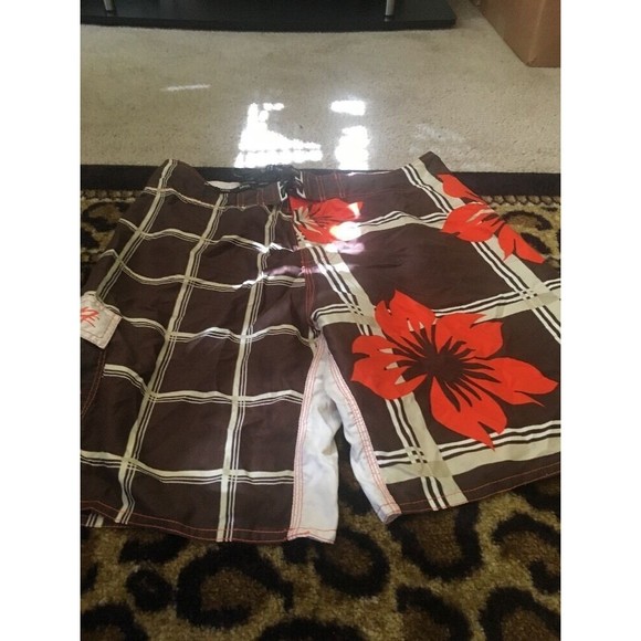 Wise Guy Men's Graphic Print Swim Shorts Trunks Size XL - Picture 1 of 6